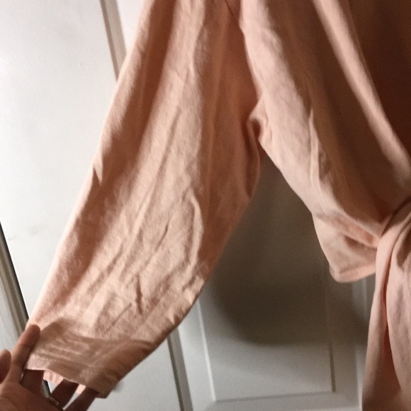 American Apparel / Los Angeles Apparel Le Weekend Tie Top Pink M/L - Picture 3 of 7